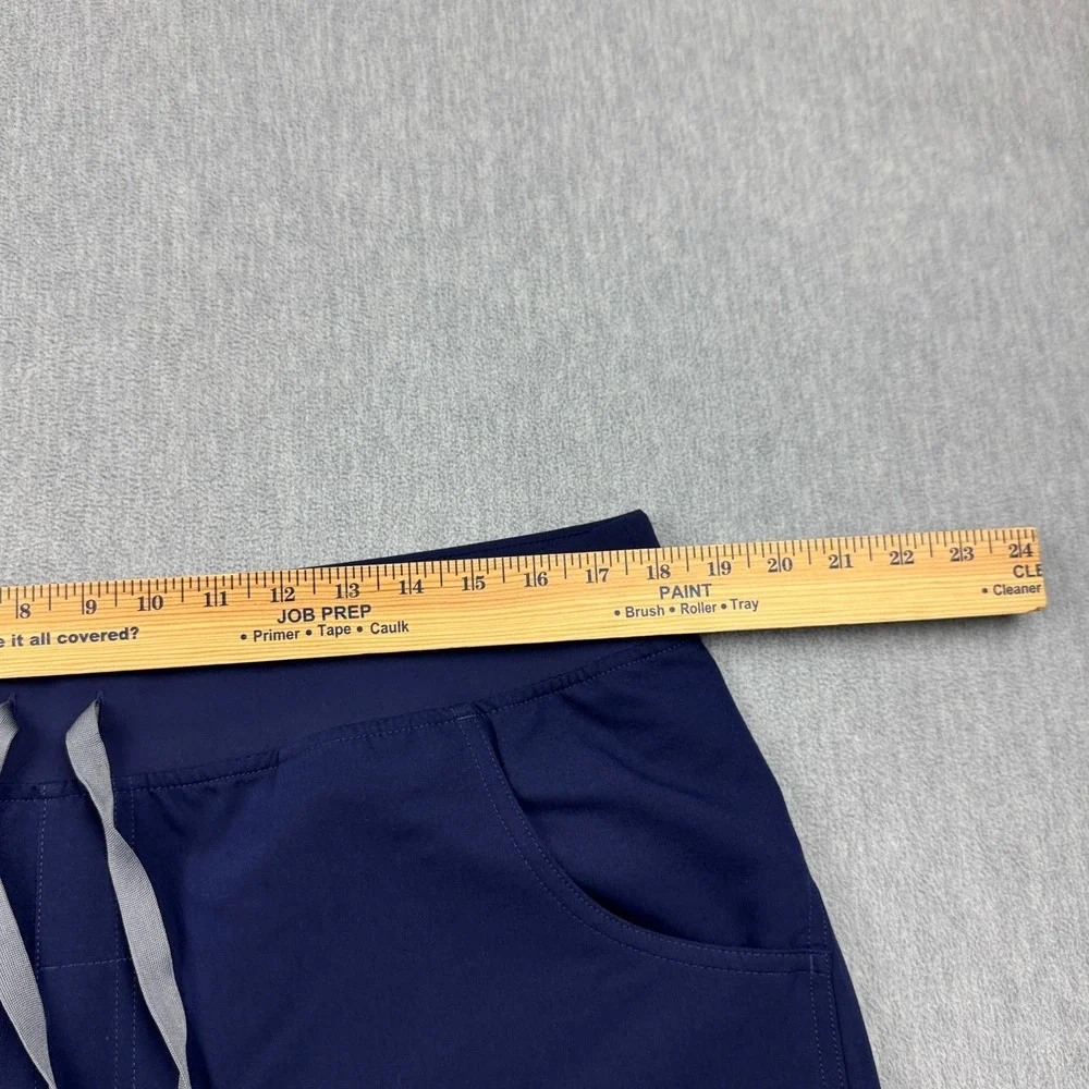 FIGS Kade Cargo Scrub Pants Women XL Blue Medical Nursing Straight High Waisted